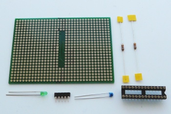 [dot-matrix board and parts]